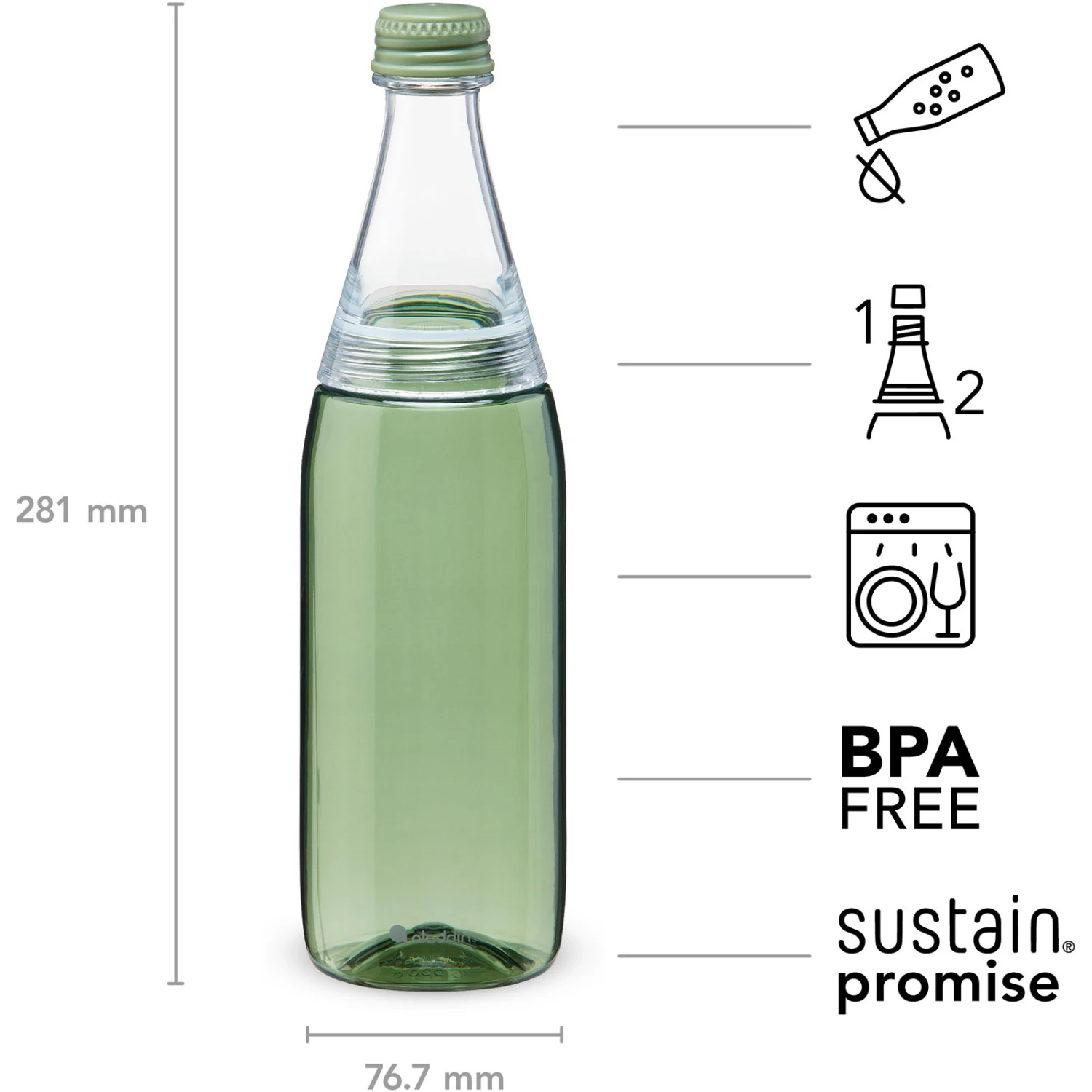 Aladdin Fresco Twist & Go 700 Ml - Trinkflasche 2 Aladdin Fresco Twist & Go 700 Ml - Trinkflasche – Bild 2