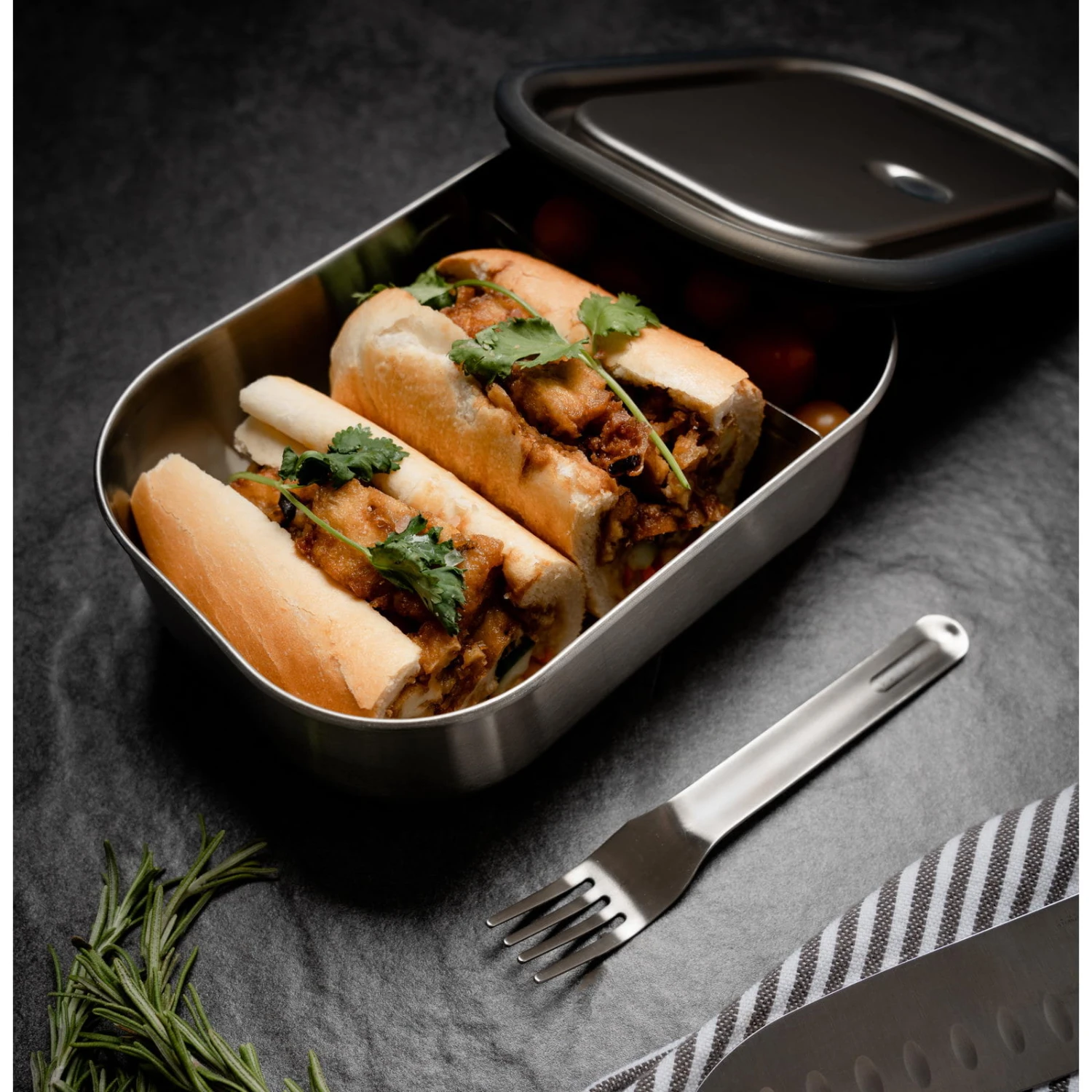 Black+blum Stainless Steel Lunchbox 1 Liter - Edelstahl-Proviantdose 7 Black+blum Stainless Steel Lunchbox 1 Liter - Edelstahl-Proviantdose – Bild 7