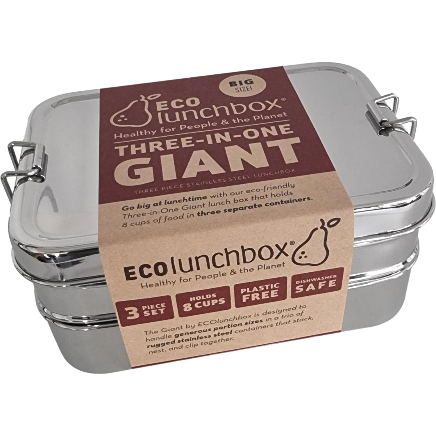 ECOlunchbox Three-in-One Giant - Proviantdose 1 ECOlunchbox Three-in-One Giant - Proviantdose