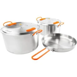 GSI Galcier Stainless Base Camper Large Set - Kochset 25 GSI Galcier Stainless Base Camper Large Set - Kochset -Trangian Verkaufe gsi galcier stainless base camper large set kochset 68184 8