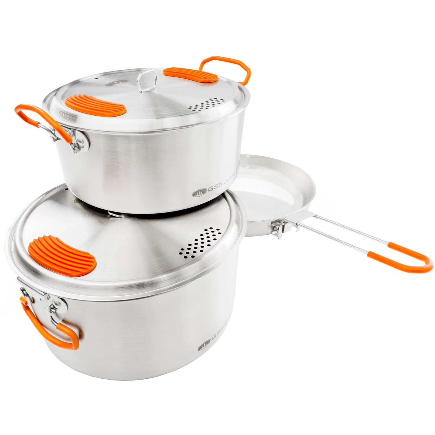GSI Galcier Stainless Base Camper Medium Set - Kochset 1 GSI Galcier Stainless Base Camper Medium Set - Kochset