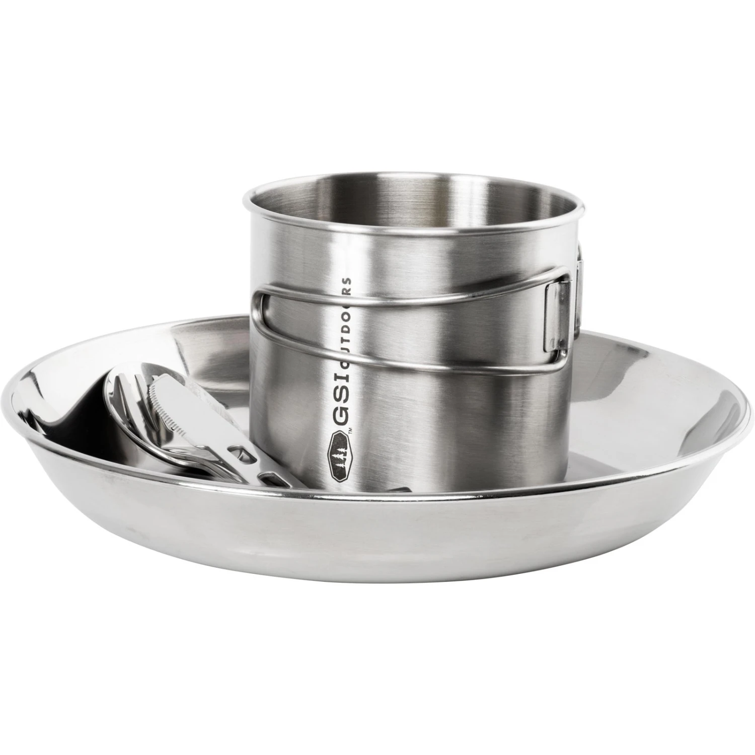 GSI Glacier Stainless Steel 1 Person Set - Geschirrset 2 GSI Glacier Stainless Steel 1 Person Set - Geschirrset – Bild 2