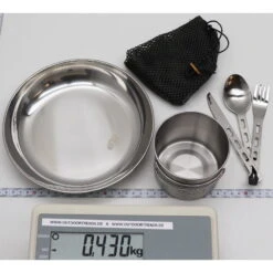 GSI Glacier Stainless Steel 1 Person Set - Geschirrset 7 GSI Glacier Stainless Steel 1 Person Set - Geschirrset -Trangian Verkaufe gsi glacier stainless steel 1 person set geschirrset 61381 3