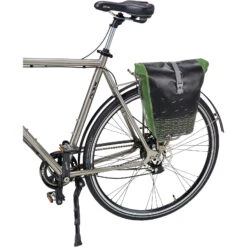VAUDE Aqua Back Print Single - Hinterrad-Tasche -Trangian Verkaufe vaude aqua back print single hinterrad tasche black green vau 12804 0220 3